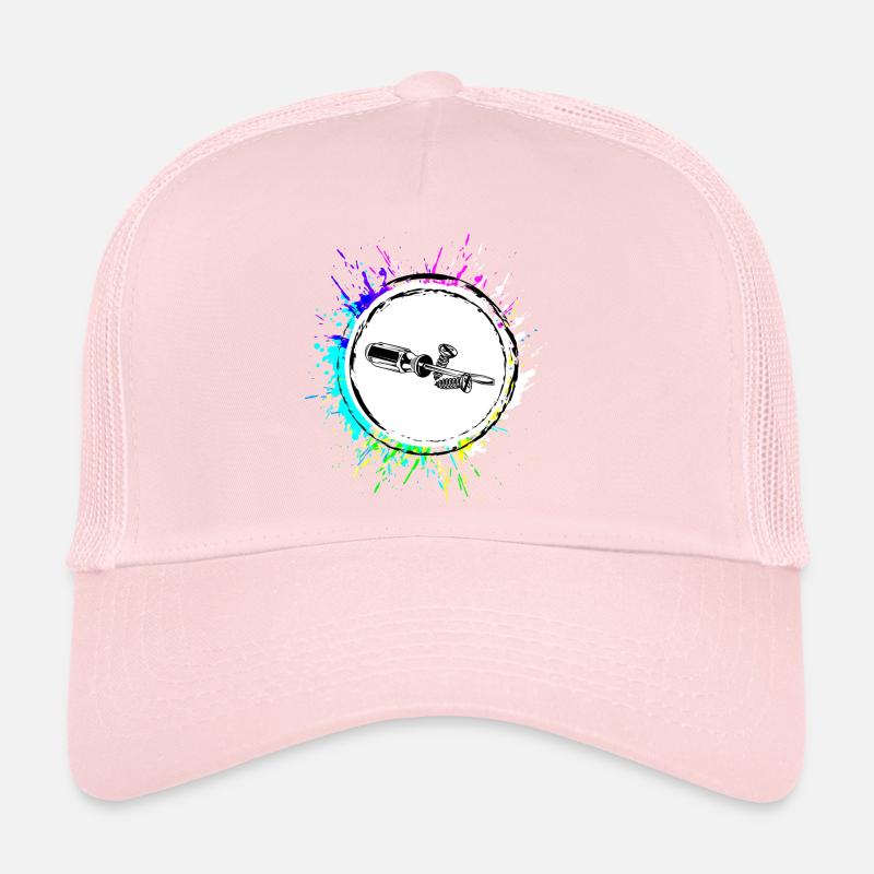Screwdriver Symbol Tool Trucker Cap