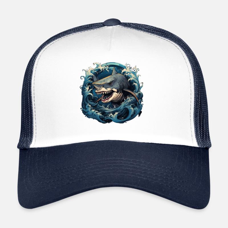Tribal Shark Trucker Cap