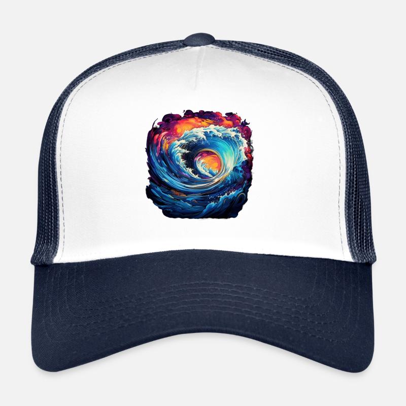 Odyssée de l’océan néon Casquette trucker 