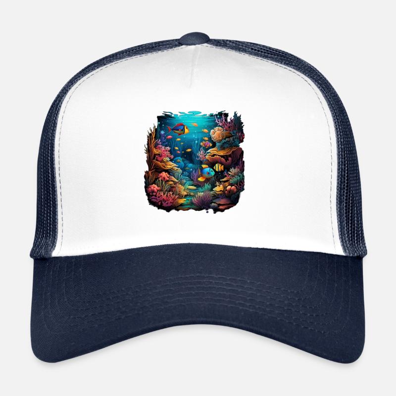 Vagues océaniques Casquette trucker 