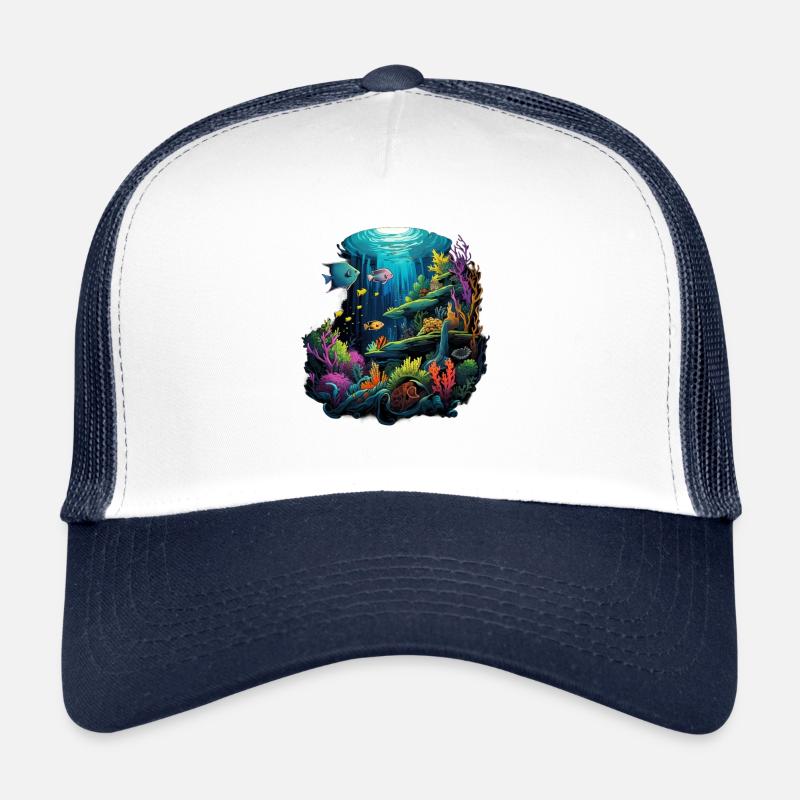 Psychedelic Sea Symphony Trucker Cap