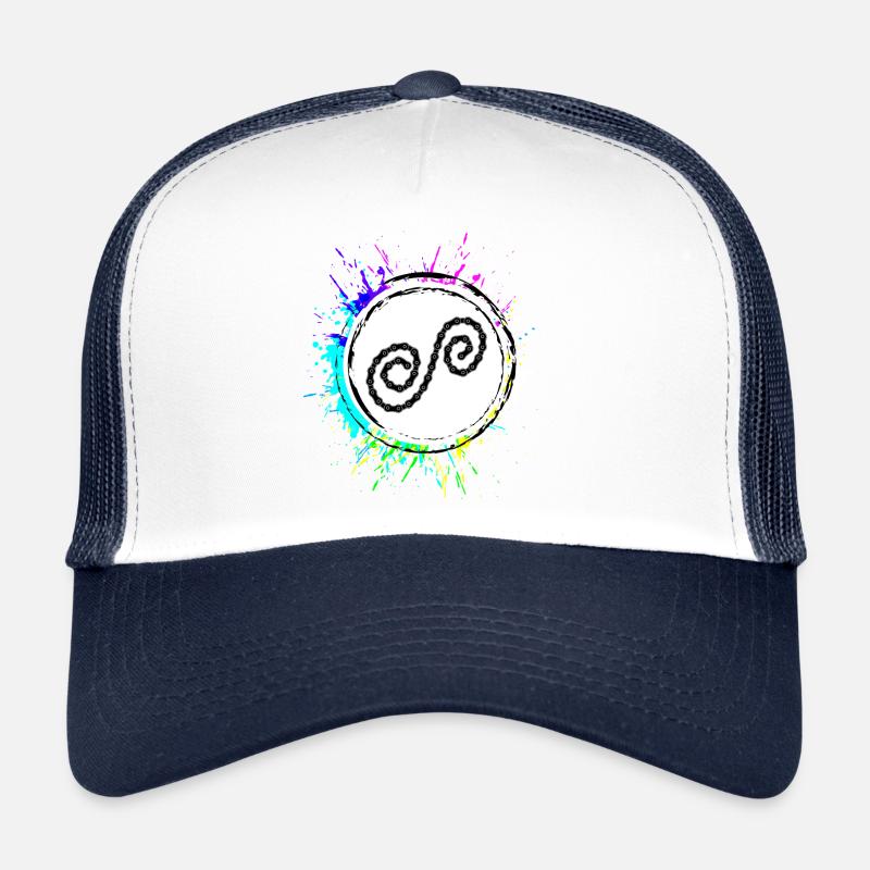Fahrrad Kette Bunt Trucker Cap