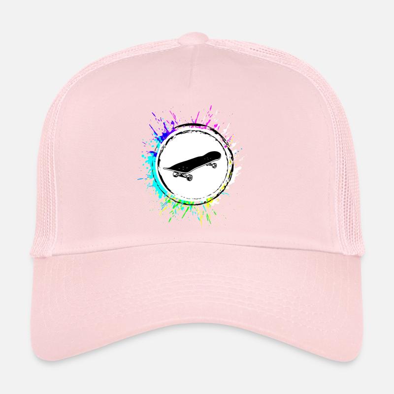 Skateboard skater Coloré Casquette trucker 