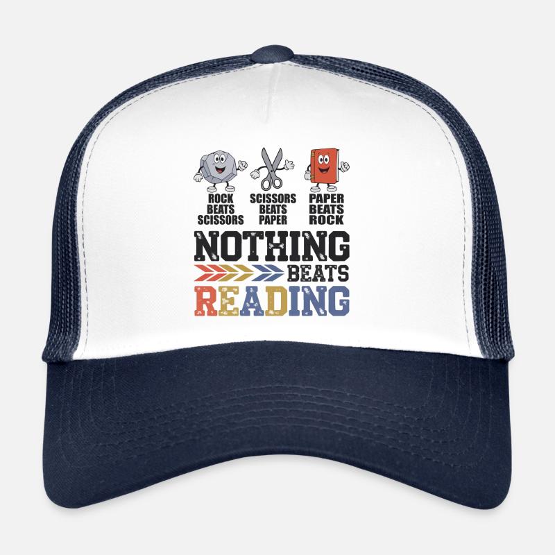 Nothing Beats Reading Book Librarian | Funny kids Casquette trucker 