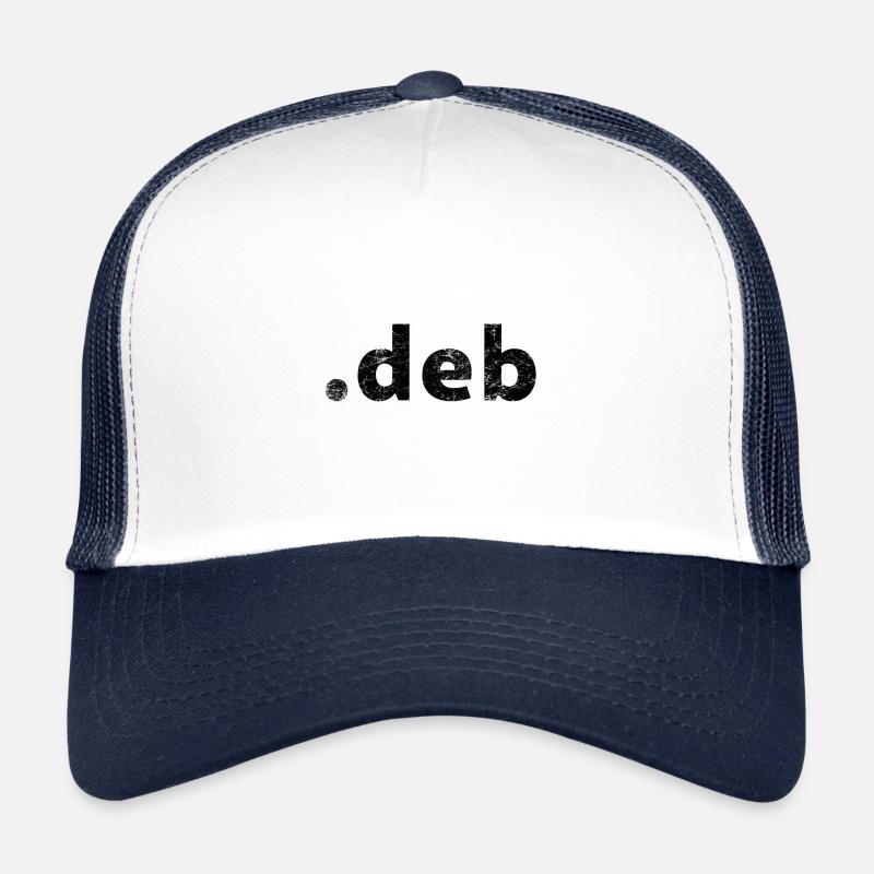 Debian Programmpaket - Trucker Cap - Weiß/Navy