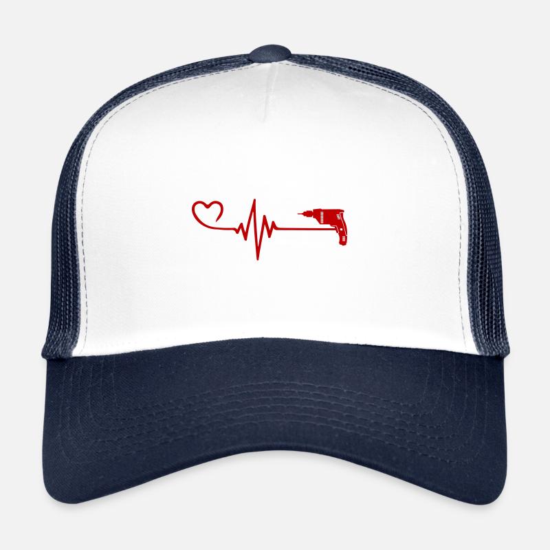Perceuse Pulse Coeur Amour Casquette trucker 