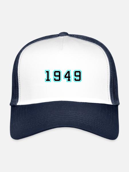 1949 Year Birthday - Trucker Cap - white/navy - Front