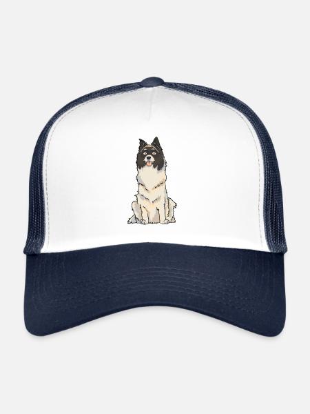 ♥ Dog ♥ of Dog - T Shirt - Dog Gift - Trucker Cap - white/navy - Front