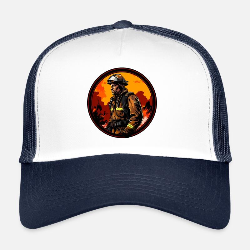 Fire Brigade Firefighter Trucker Cap
