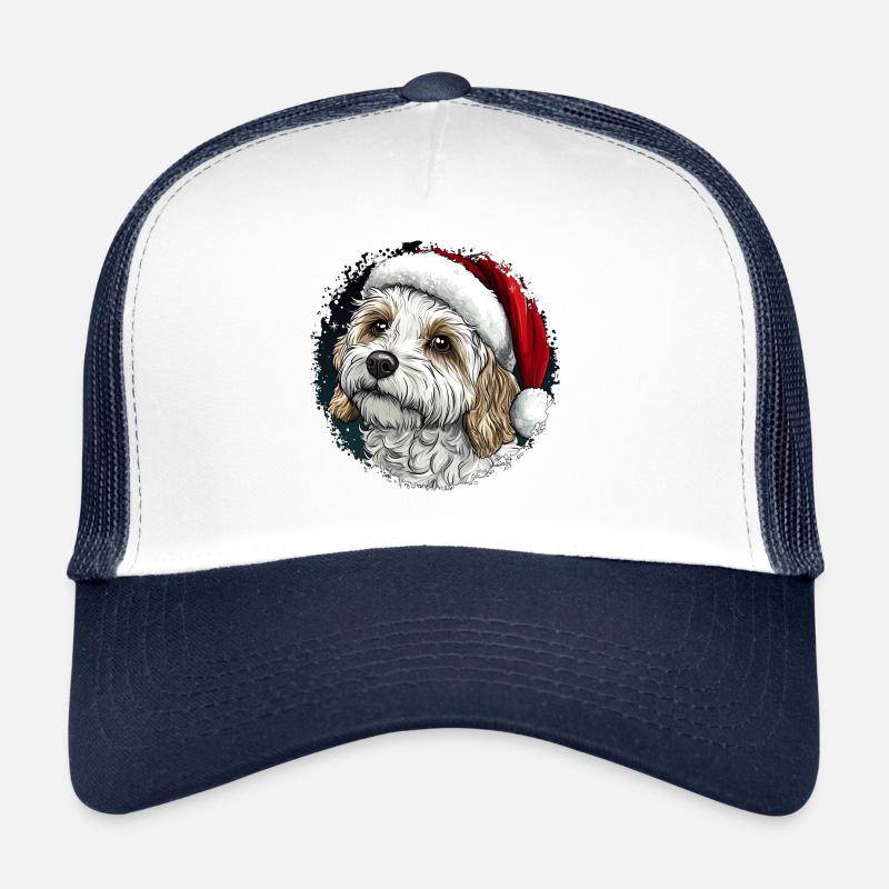 Chiens Noël Casquette trucker 