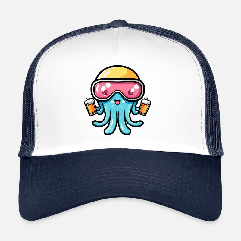 méduse après-ski bière bande dessinée Casquette trucker 