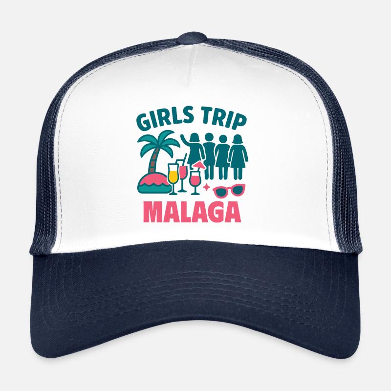 Mädchen Trip Malaga Party Hemd Trucker Cap
