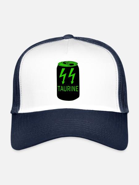 Taurin Drink - Trucker Cap - Weiß/Navy - Vorne
