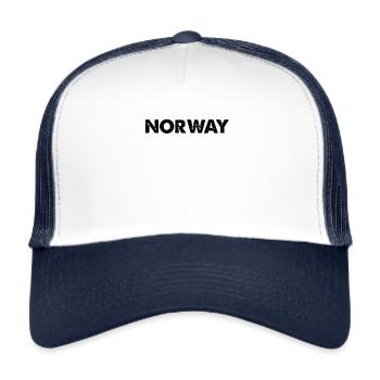 Norvège Norvège Fierté nationale Pays d'origine Patrie - Casquette trucker  - blanc/marine - Devant