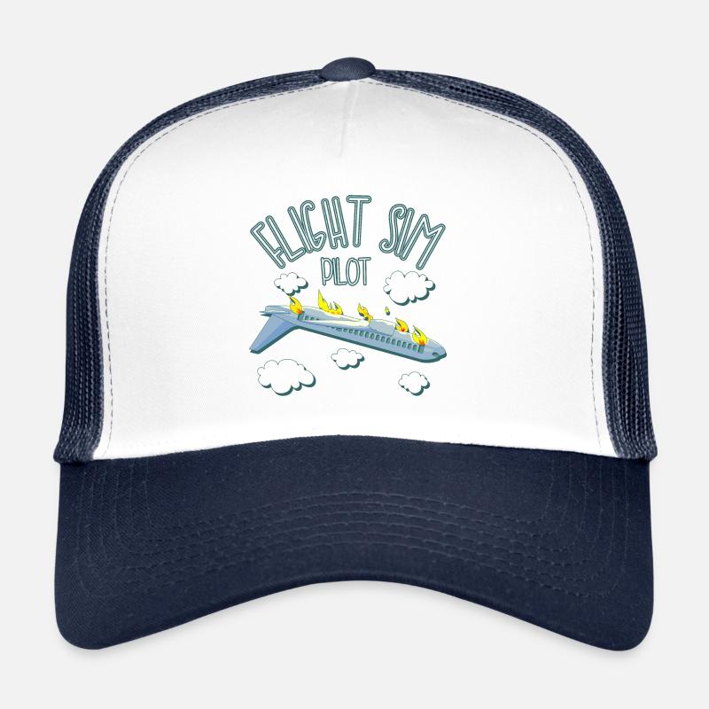 Flight Sim Pilot Trucker Cap
