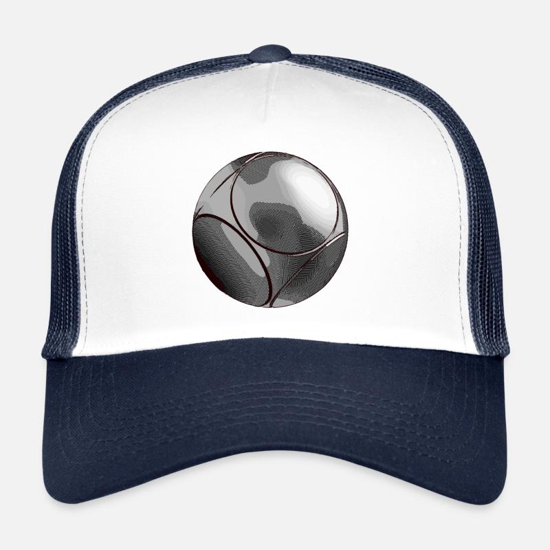 boule kugel - Trucker Cap - Weiß/Navy