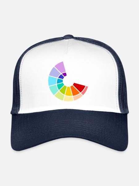 Logo Maler und Lackierer - Trucker Cap - Weiß/Navy - Vorne