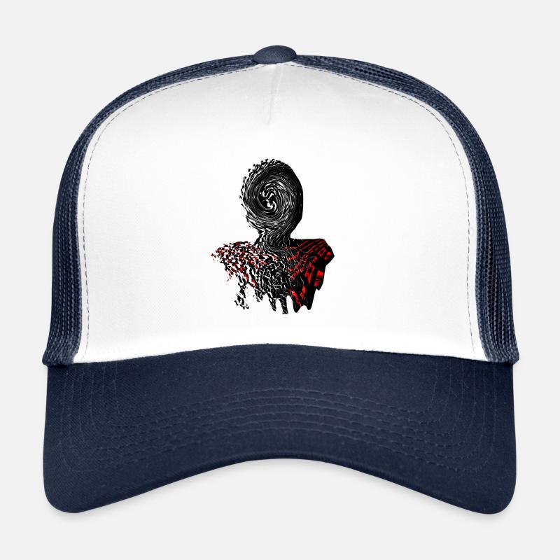 Spiral monster - Trucker Cap - white/navy