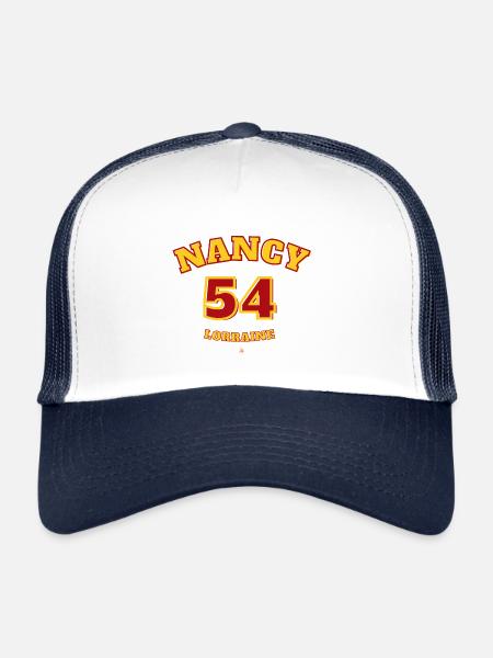 Nancy 54 - Casquette trucker  - blanc/marine - Devant
