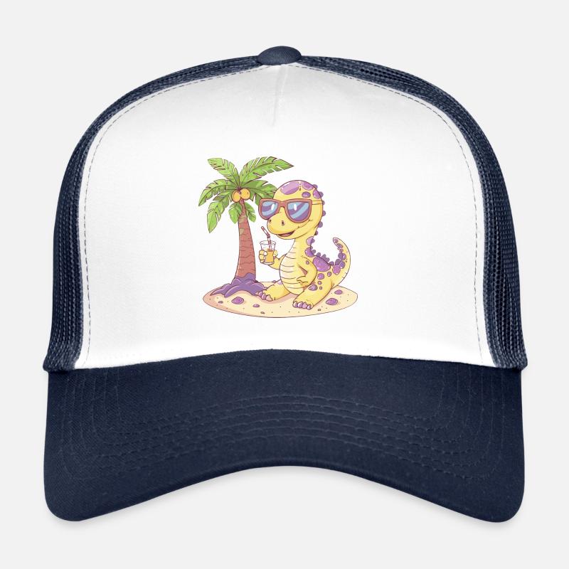 Dinosaur brontosaurus summer Trucker Cap