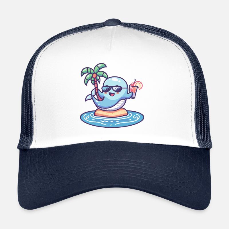 Vacances d’été aux baleines Casquette trucker 