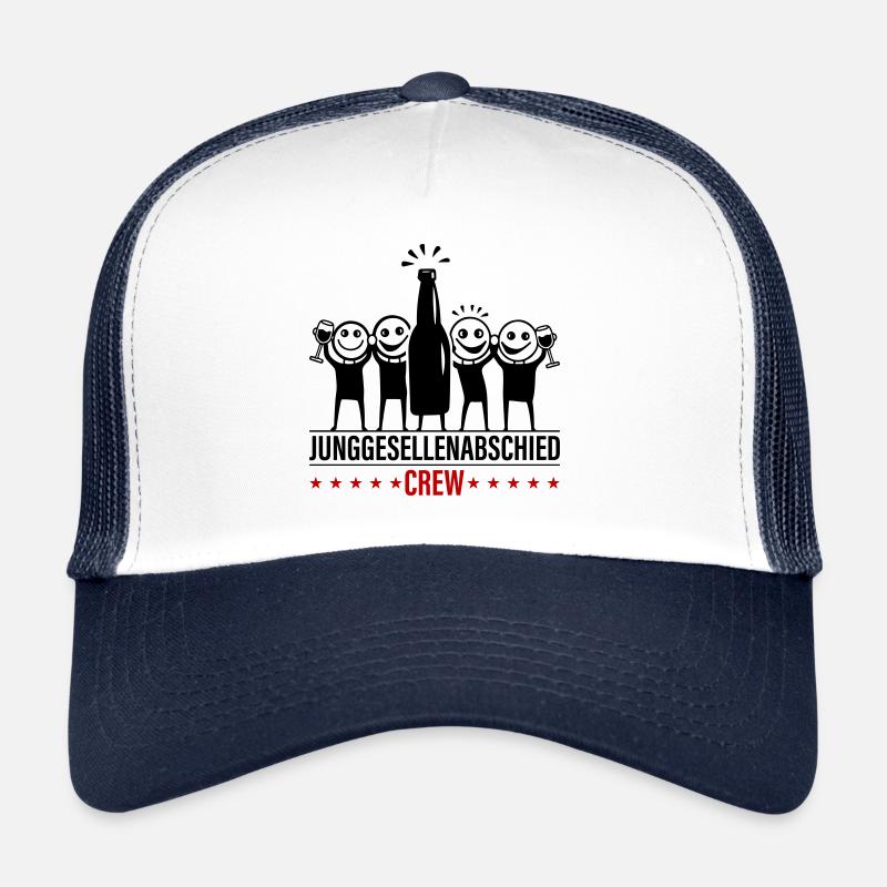 Enterrement de vie de garçon Équipage Enterrement de vie de garçon Casquette trucker 