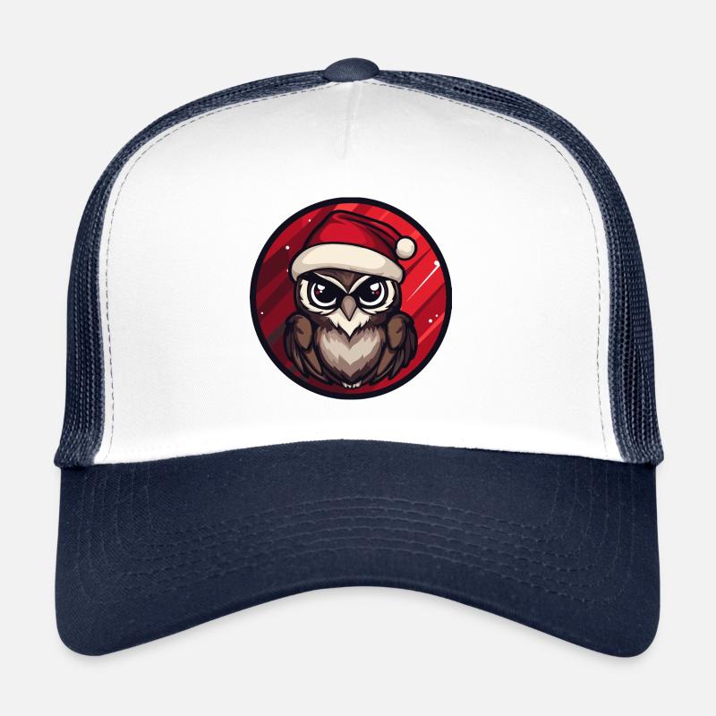 Hibou Noël Noël Casquette trucker 