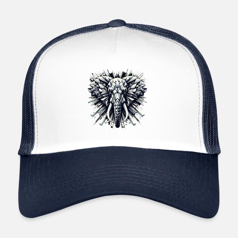 Explosion Majestieuse - Casquette trucker  - blanc/marine