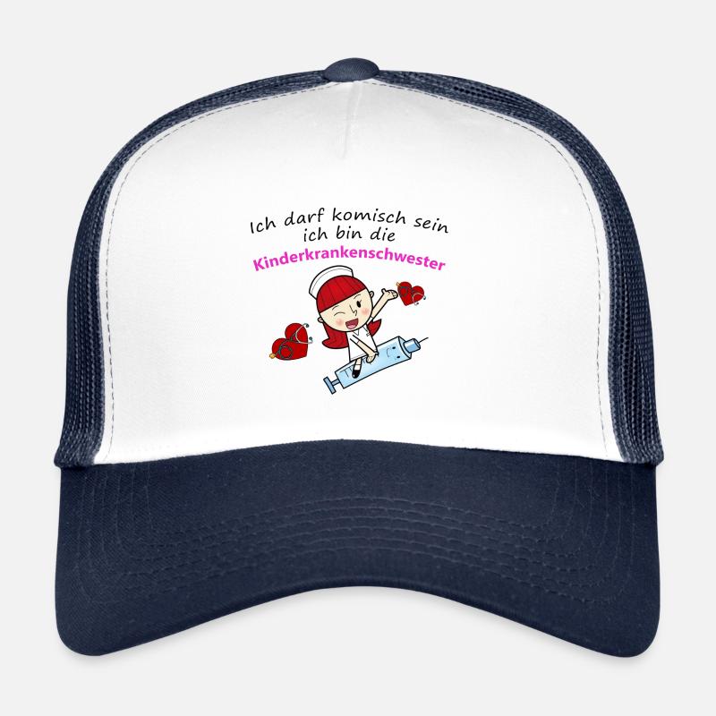 Kinderkrankenschwester - Trucker Cap - Weiß/Navy