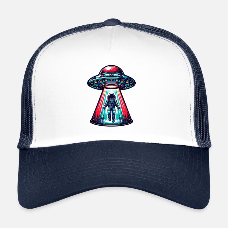 UFO Astronaut Abduction Trucker Cap
