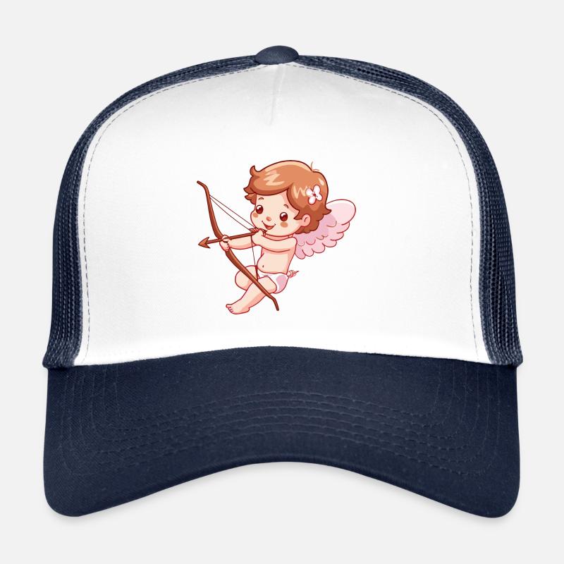Ange de la Saint-Valentin en amour Cupidon Casquette trucker 