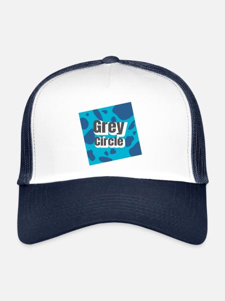 Rébellion de Blue Blotchy - Casquette trucker  - blanc/marine - Devant