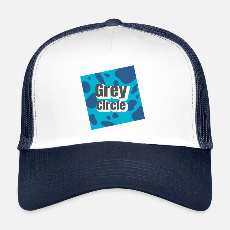 Blue Blotchy Rebellion - Trucker Cap - white/navy