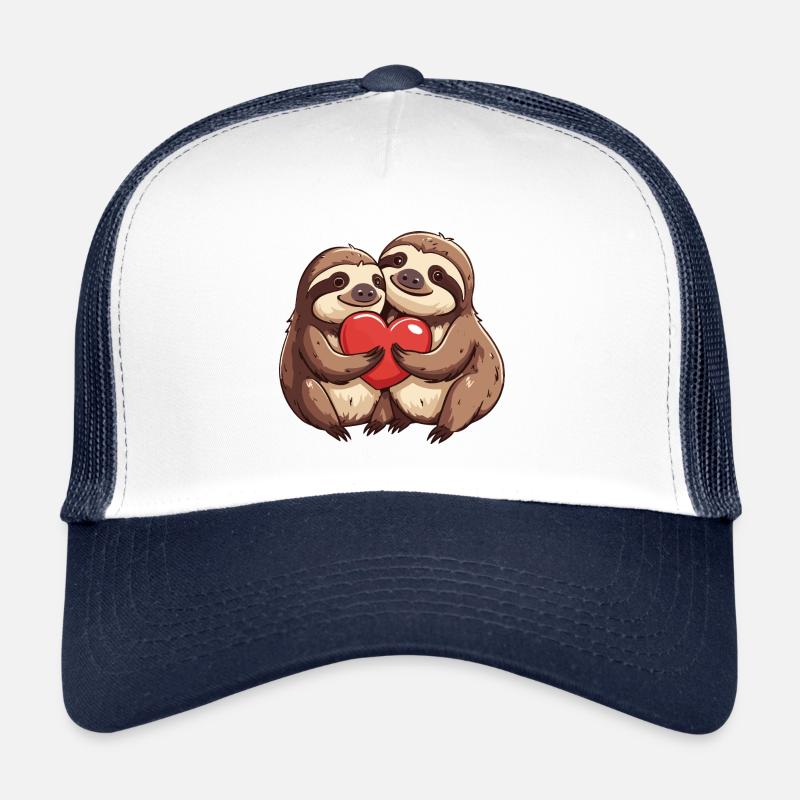 Faultier Paar Liebe Couple Verliebt Trucker Cap