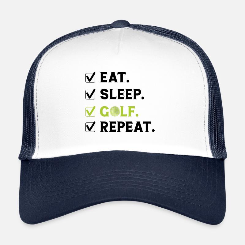 Golf Golfen Golfspieler Golfspieler Golfschläger Trucker Cap