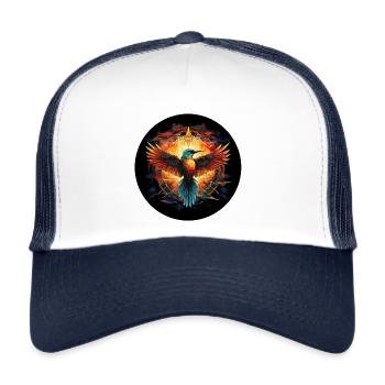 The Bird of The Enlightenment - Trucker Cap - white/navy - Front