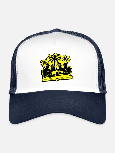 Party Team Holidays - Trucker Cap - white/navy - Front