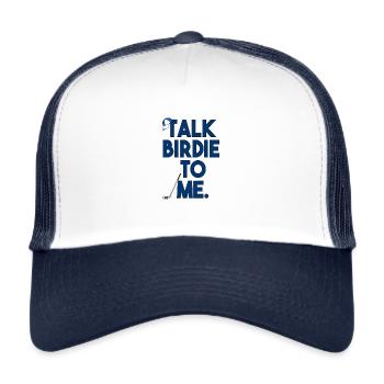 Golf Sport Hobby Professeur de golf Handicap Gift - Casquette trucker  - blanc/marine - Devant