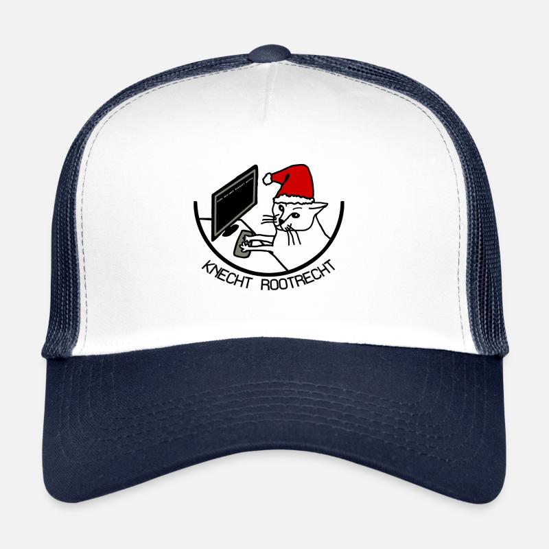 KNECHT ROOTRECHT KATZE - Trucker Cap - Weiß/Navy