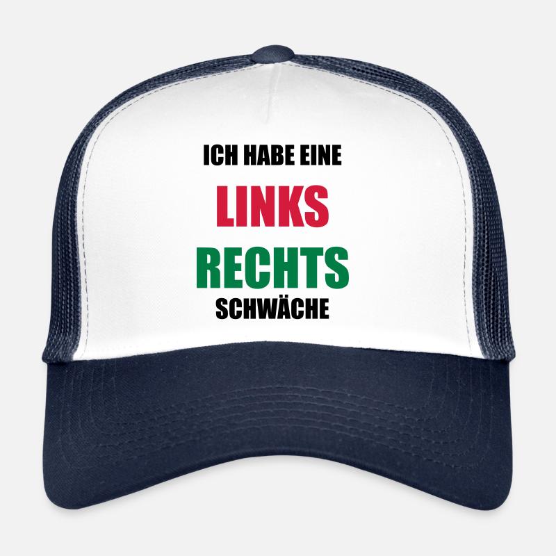 Left right weak red green green red Trucker Cap
