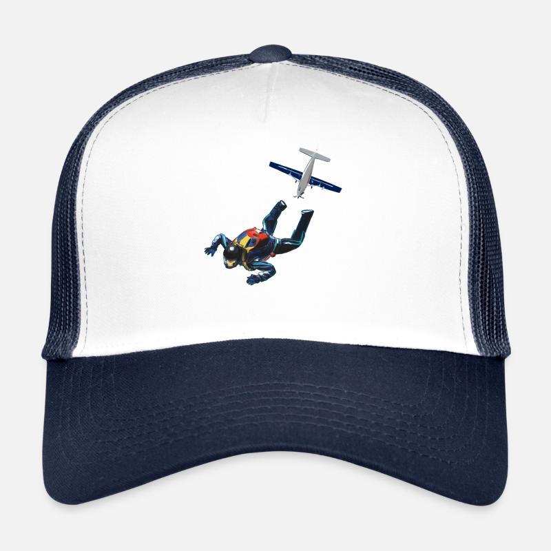 Skydiver - Trucker Cap - Weiß/Navy