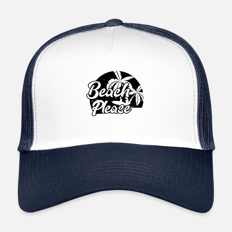 Beach - Trucker Cap - white/navy