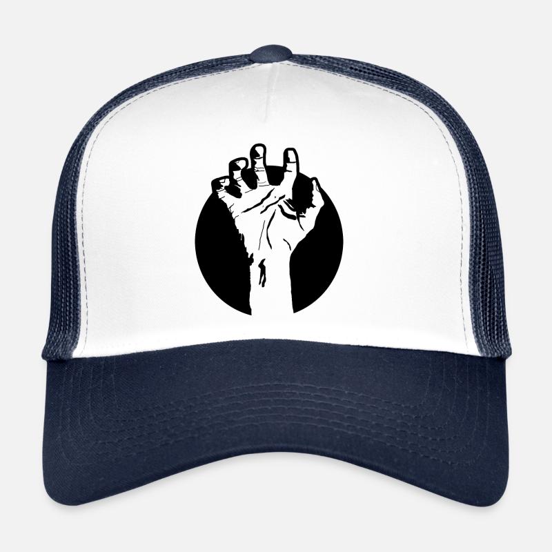 Zombie hand logo Trucker Cap