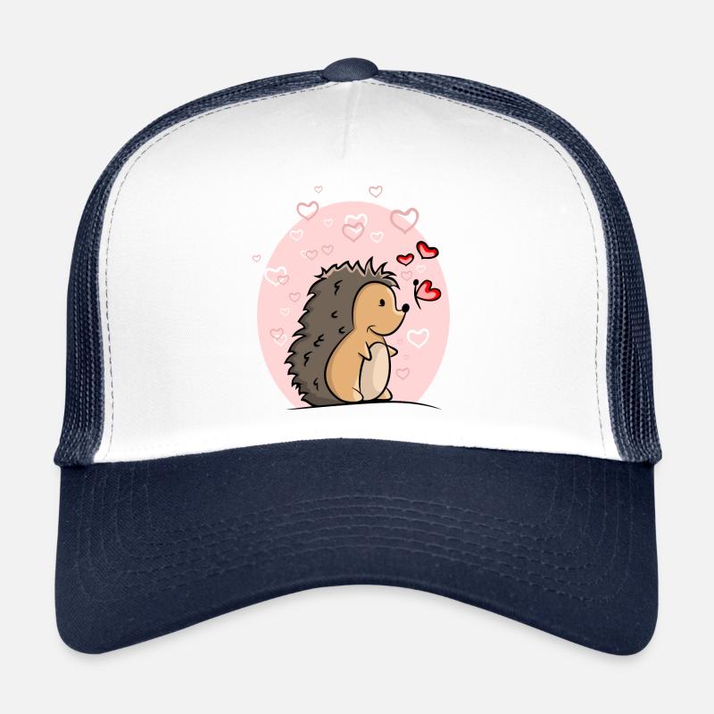 Hedgehogs with hearts Trucker Cap