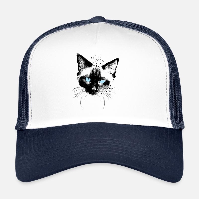 Chat siamois Casquette trucker 