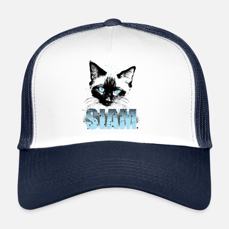 Chat siamois Casquette trucker 