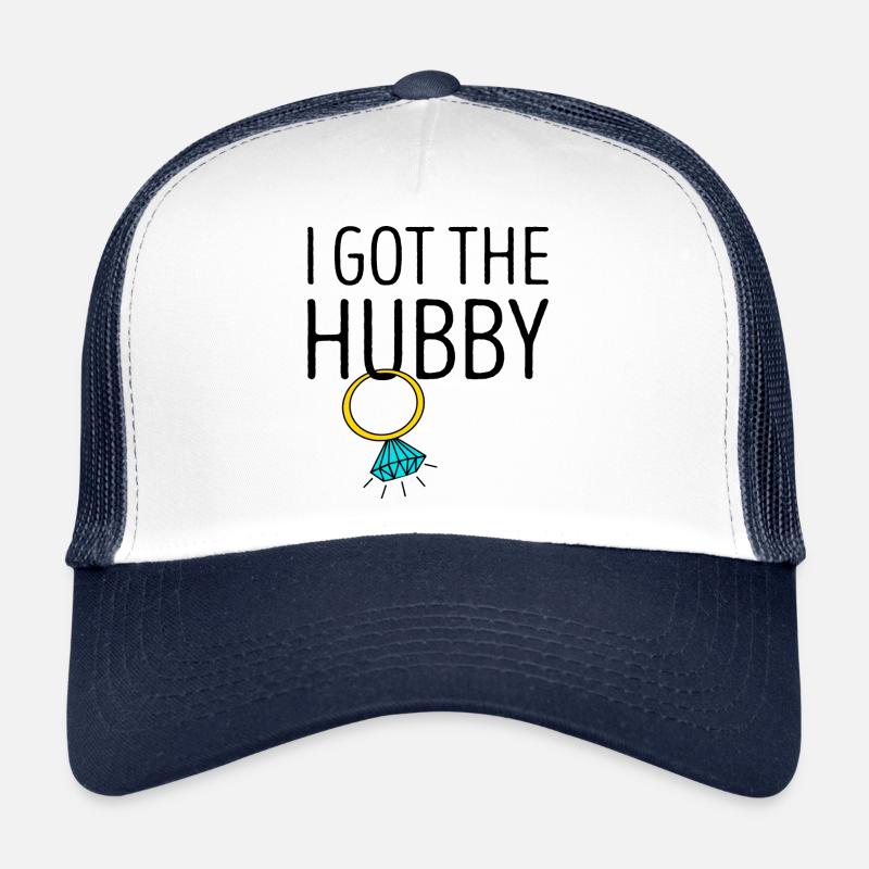 I Got The Hubby Diamant Ring Braut JGA Trucker Cap