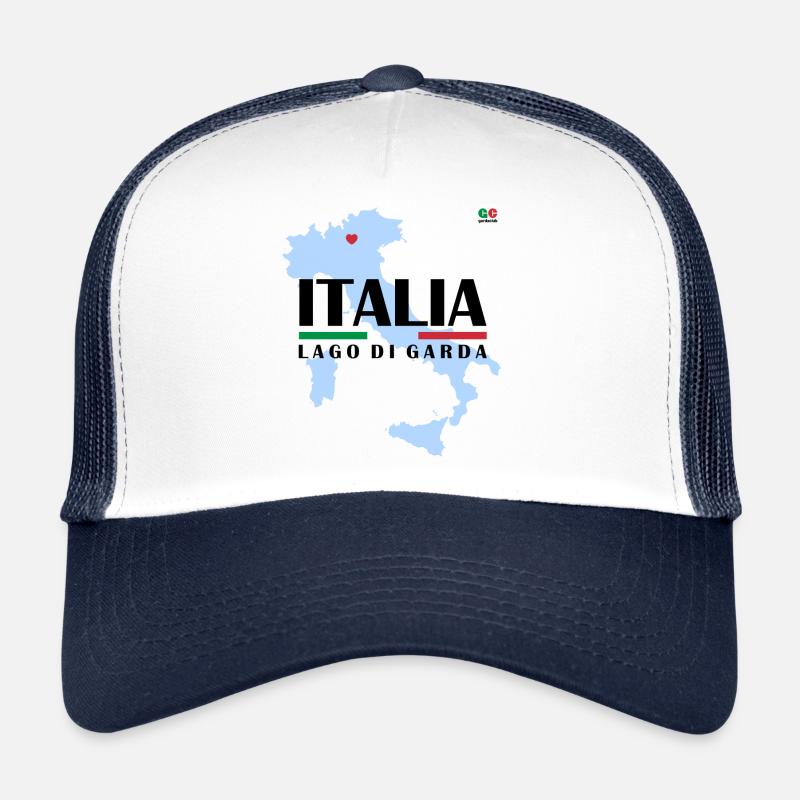 ITALY LAKE GARDA - Trucker Cap - white/navy