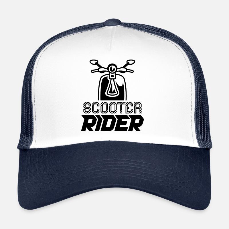 Rollerfahrer Motorroller Moped Mofa Trucker Cap