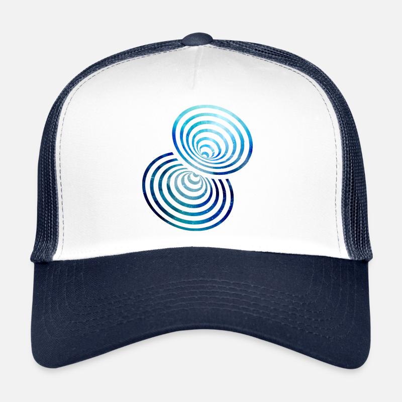 Weltraum Universum Form psychedelisch Illusion Trucker Cap